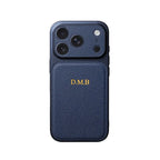Personalise Gold Silver Initials Letter Leather Case For iPhone 15 14 13 17 Pro Max 14 16 Plus 17 Air Luxury Lens Protection Cas