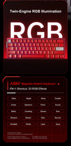 AULA AG60 Pro/MAX Wired Gaming Mechanical Keyboard Custom Full Aluminum High Performance Magnetic Axis for Esports And FPS Games