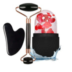 3Pcs Face Massager Kit Ice Face Roller Gua Sha Board Facial Massage Roller  Face Lifting Contouring Tools Beauty Skin Care Tools