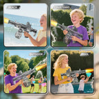 Simulated Firing and Recoil Electric Water Gun Toys Children Automatic Sensor Lights Water Pistol Summer Outdoor Beach Kids Toy