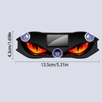 KEVANLY Solar Power Car Demon Eye Light Cool Flashing Warning Light Dynamic Safety Vehicle Signal Lights Universal