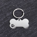 Custom Name Dog Tags Personalized Text Dog ID Tag Bone Shaped Stainless Steel Laser Engraving Anti-lost Customized Pets ID Tag