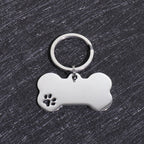 Custom Name Dog Tags Personalized Text Dog ID Tag Bone Shaped Stainless Steel Laser Engraving Anti-lost Customized Pets ID Tag