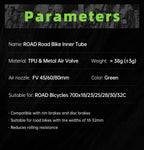 CYCLAMI Bike Inner Tube Ultralight TPU Hose Metal Presta Valve Removable Bike Accessories For Road 700C 700 18 23 25 28 30 32 C