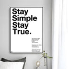 Minimalist Text Inspirational Poster Wall Art Print Poster Decorative Mural Home Decor Gift Unframed