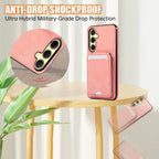Shoulder Lanyard Leather Card Wallet Case For Samsung Galaxy S25 S24 S26 Ultra S23 S22Plus A57 A37 A17 A36 A56 Stand Phone Cover