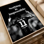 Athlete Inspirational Quotation Poster Home Gym Football Basketball Prints Wall Stickers Paintings for Home Living Room Decor