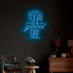 Today Is a Good Day LED Neon Sign Customizable Wall Decor Personalised Motivational Neon Light for Home Office