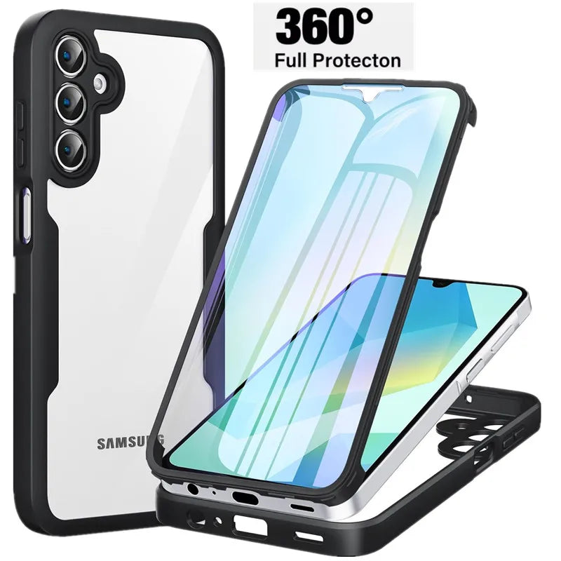 Full Body Protection Case for Samsung Galaxy A57 A37 A27 A17 5G A56 A36 A26 A16 5G A55 A35 A25 Protective Cover Funda Coque Capa