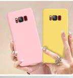 Liquid Silicone Soft Cases For Samsung Galaxy S8 S9 S10 S20 S21 FE S22 S23 Plus Fundas For Samsung Note 8 9 10 20 Plus Cover