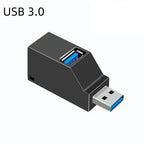 1Pcs USB 3.0 Adapter HUB Mini Splitter Box 1 to 3 Ports High Hi-Speed USB 2.0 Extender  For PC Laptop U Disk Card Reader