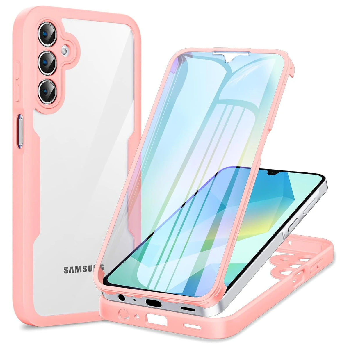 Full Body Protection Case for Samsung Galaxy A57 A37 A27 A17 5G A56 A36 A26 A16 5G A55 A35 A25 Protective Cover Funda Coque Capa