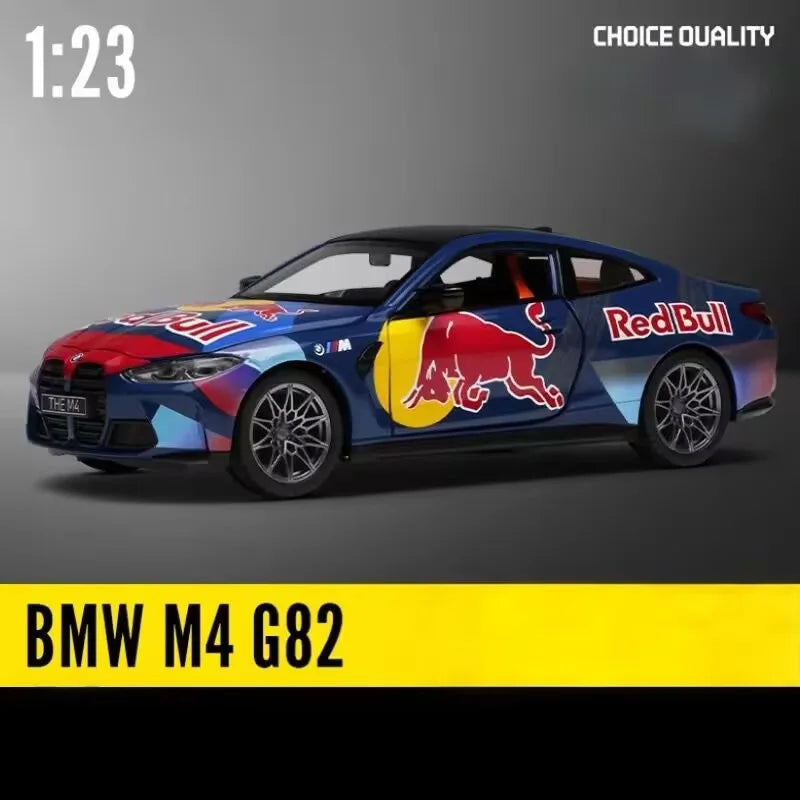 1:24 BMW M4 GT3 Alloy Sports Car Model Diecast Metal Toy Car Vehicles Model Simulation Sound and Light Collection Childrens Gift
