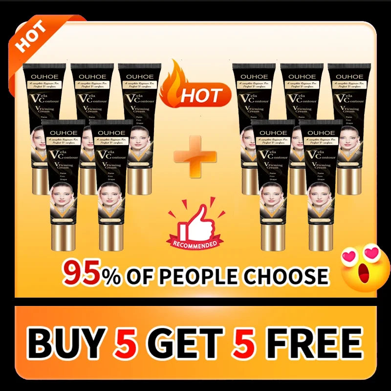 V-Line Face Shaping Serum Double Chin Removal Natural Extracts Unisex Burner