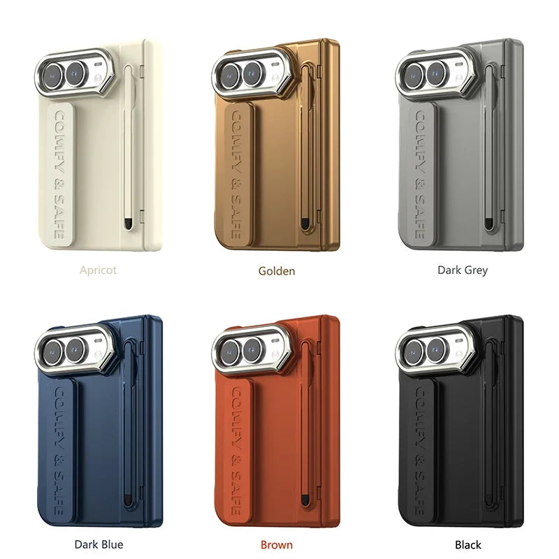 Matte PC Case for iPhone Duo with Wrist Strap Stylus and Kickstand