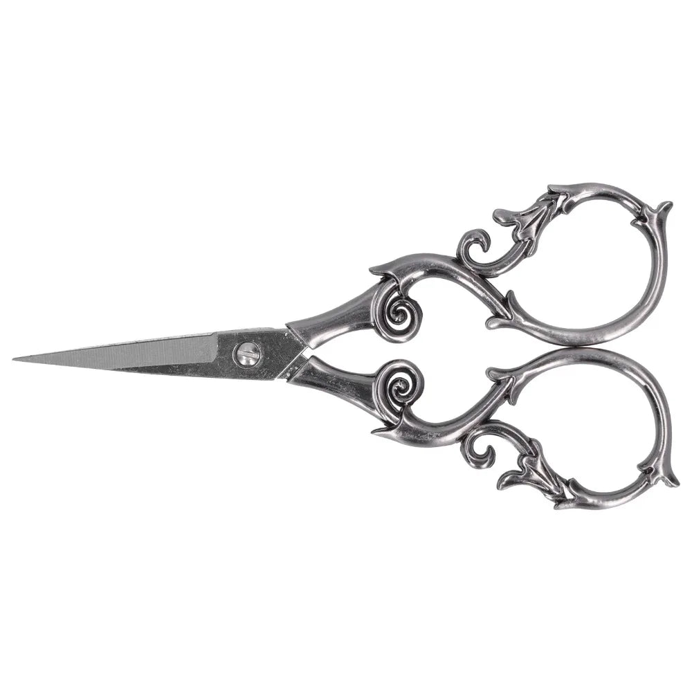Portable Stainless Steel Retro Scissors Gourd Shape 4.3 Inch Embroidery Scissors Sewing Scissors Needlework Art