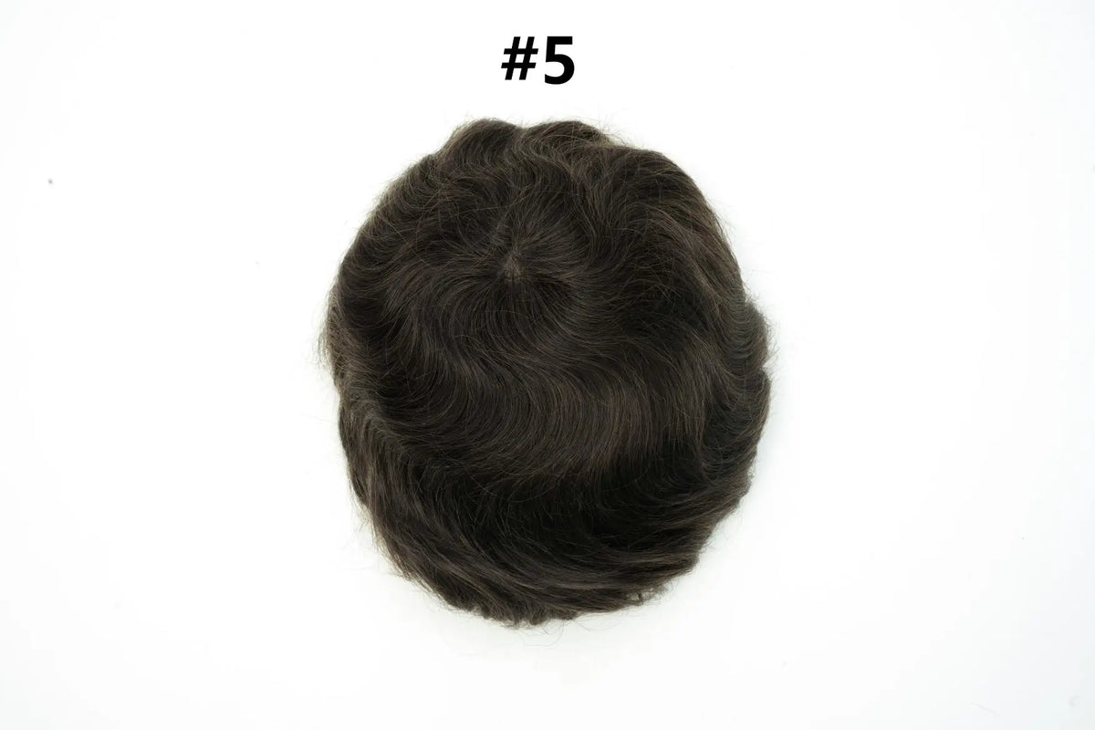 Os21 0.03-0.04mm NG Clearance Thin Skin Toupee Capillary Prothesis Hair Piece For Men Hair Replacement System V Loop Men Toupee