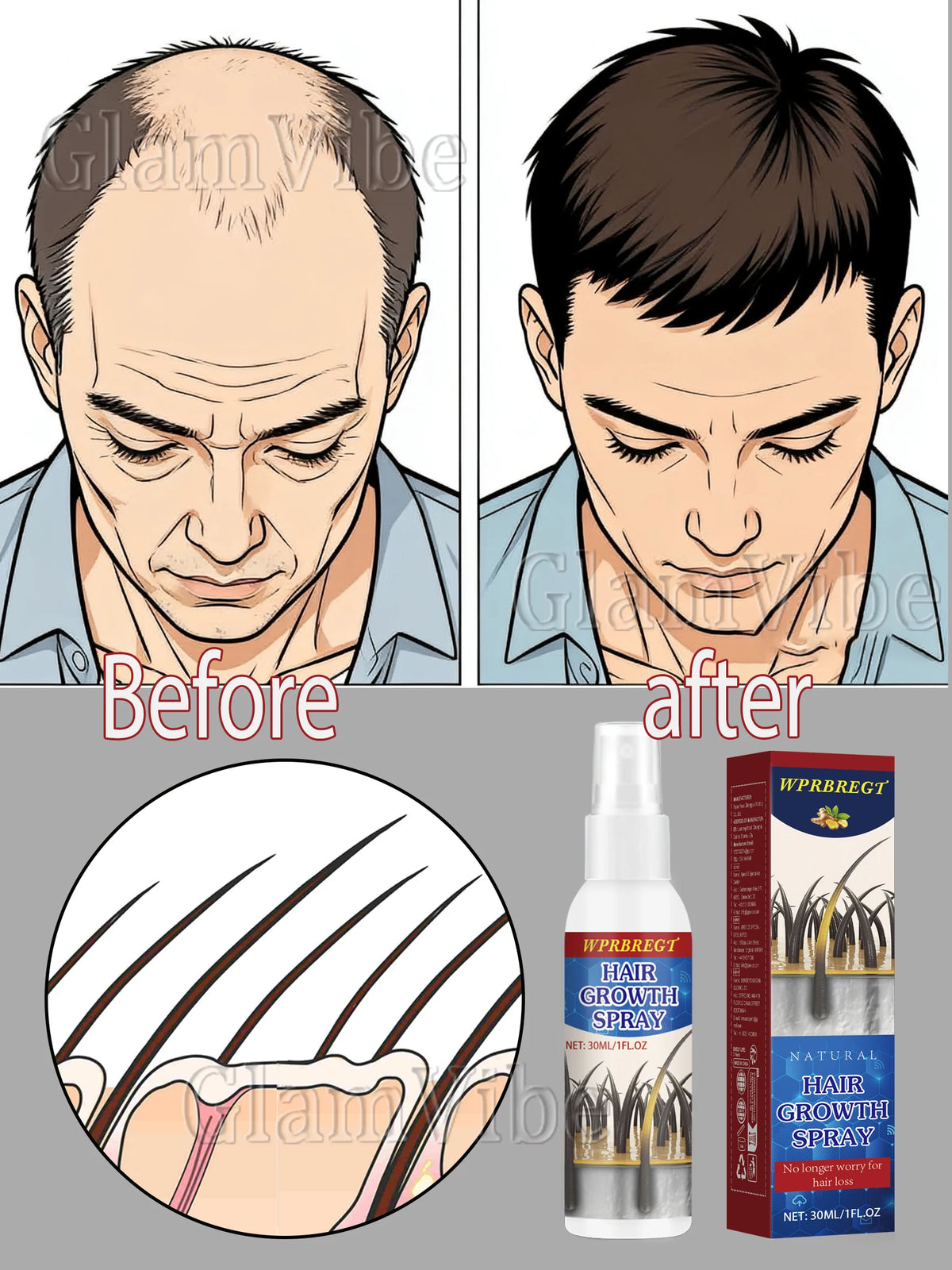 Advanced Hair Growth Serum With Natural Scalp Nourishment And Root Support