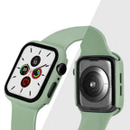 Tempered Glass+cover For Apple Watch Case Accessories 45mm 41mm 44mm 40mm 42mm Screen Protector Apple watch serie 9 4 5 6 SE 7 8
