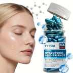 Hyaluronic Acid Deep Moisturizing Capsule Essence, Hydrates and Smoothes the Skin, Contains Plant-Derived Squalane, Vitamin E, Vi
