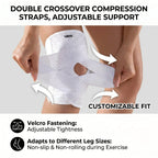VBOSI Compression Knee Pad For Relieve Meniscal Tear Knee Pain Arthritis Joint Pain Relief Breathable Knee Support