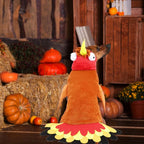 Halloween Dogs Turkey Costume Pets Thanksgiving Costume Winter Clothes Apparel Cosplay Dress Up for Small Medium Large Dogs