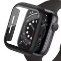 Tempered Glass+cover For Apple Watch Case Accessories 45mm 41mm 44mm 40mm 42mm Screen Protector Apple watch serie 9 4 5 6 SE 7 8