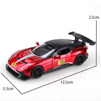 (Bagged) 1:36 Martin Alloy Racing Car, 1.36 scale simulated alloy pullback racing car, boy's toy, simulated racing car