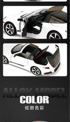1:32 911 Targa 4S Sports Car Alloy Car Model Simulated Children's Toy Collection Ornaments for Boys Gifts