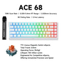 MCHOSE ACE 68 Magnetic Switch Gaming Keyboard Hall Effect Rapid Trigger Programmable RGB 8K Hz DKS/MT/TGL/RS/SOCD Keyboard ﻿