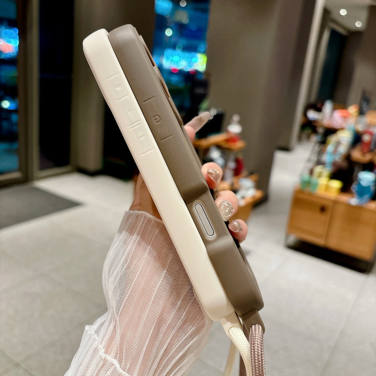 Phone Case For iPhone 18 17 16 15 14 13 12 11 Pro Xs Max 7 8 Plus 16e 17e Crossbody Adjustable Lanyard Strap Rope Soft Cover