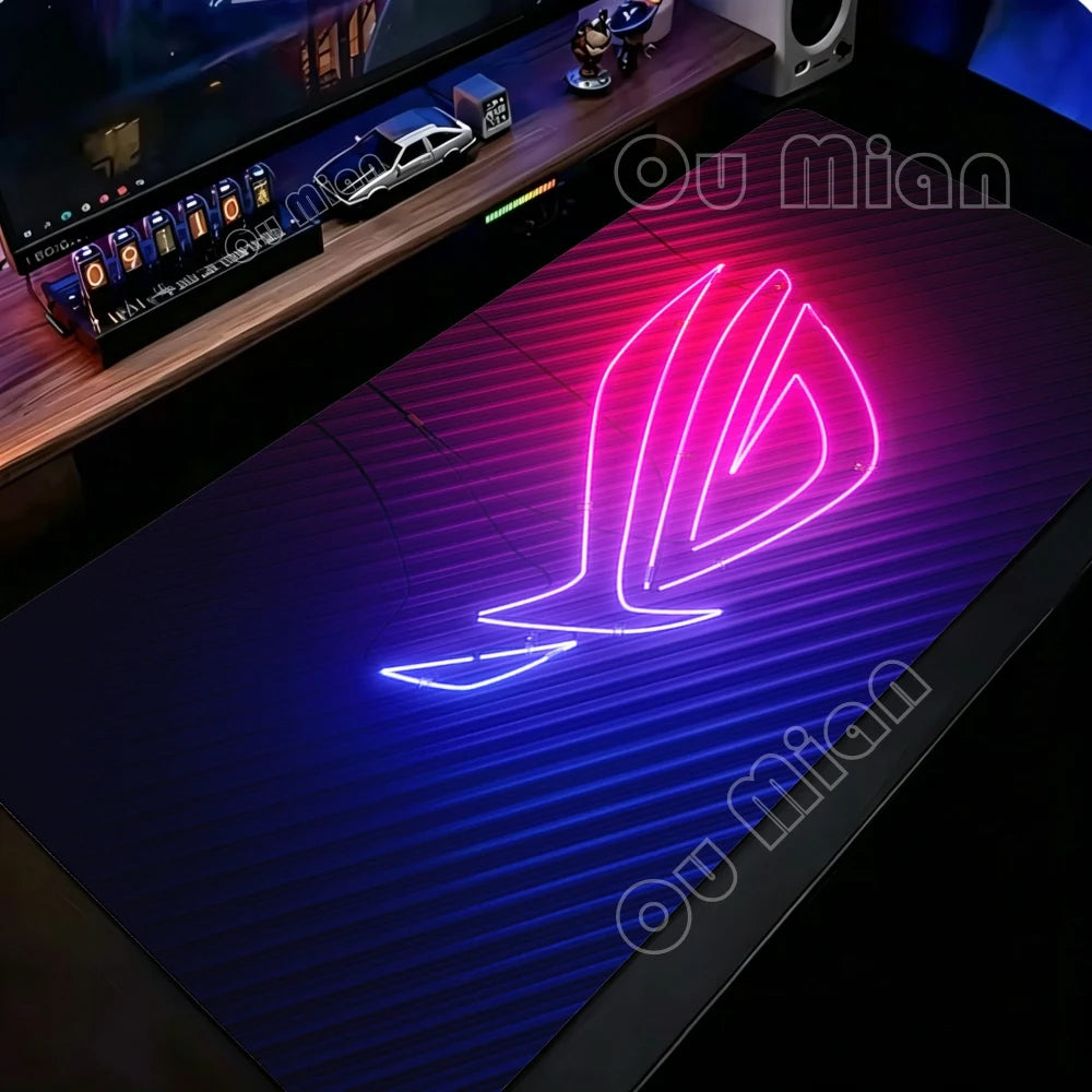 ROG Republic of Mouse Mat ASUS Gamers Large Mouse Pad Rubber Non-Slip Big Carpet Pc Computer Keyboard Accessories Big Desk Mat