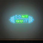 Don't Quit Neon Sign, Custom Home Gym Decor Neon Sign,Gym Motivational Quotes Wall Fitness Decor ,Personalized Business Sign
