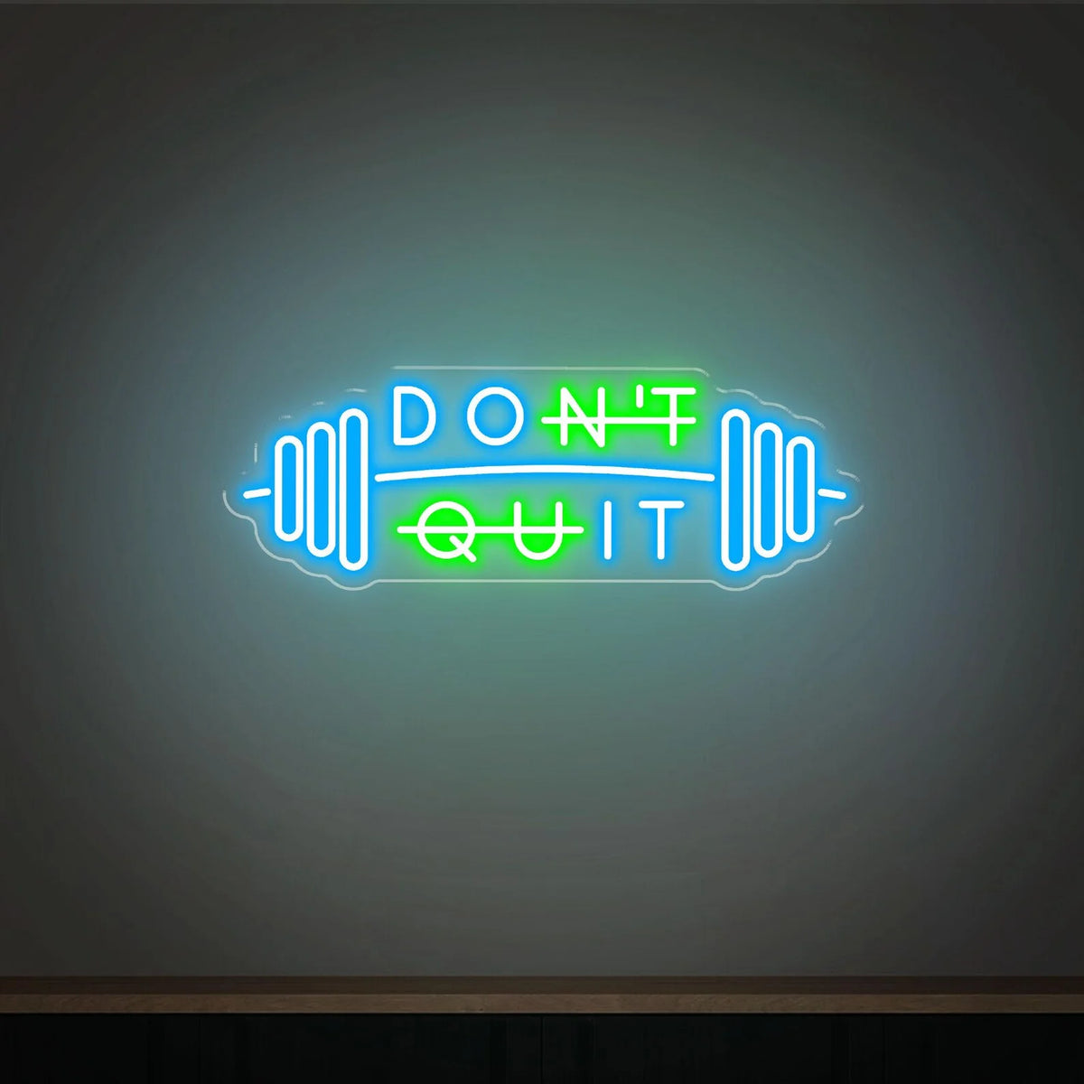 Don't Quit Neon Sign, Custom Home Gym Decor Neon Sign,Gym Motivational Quotes Wall Fitness Decor ,Personalized Business Sign