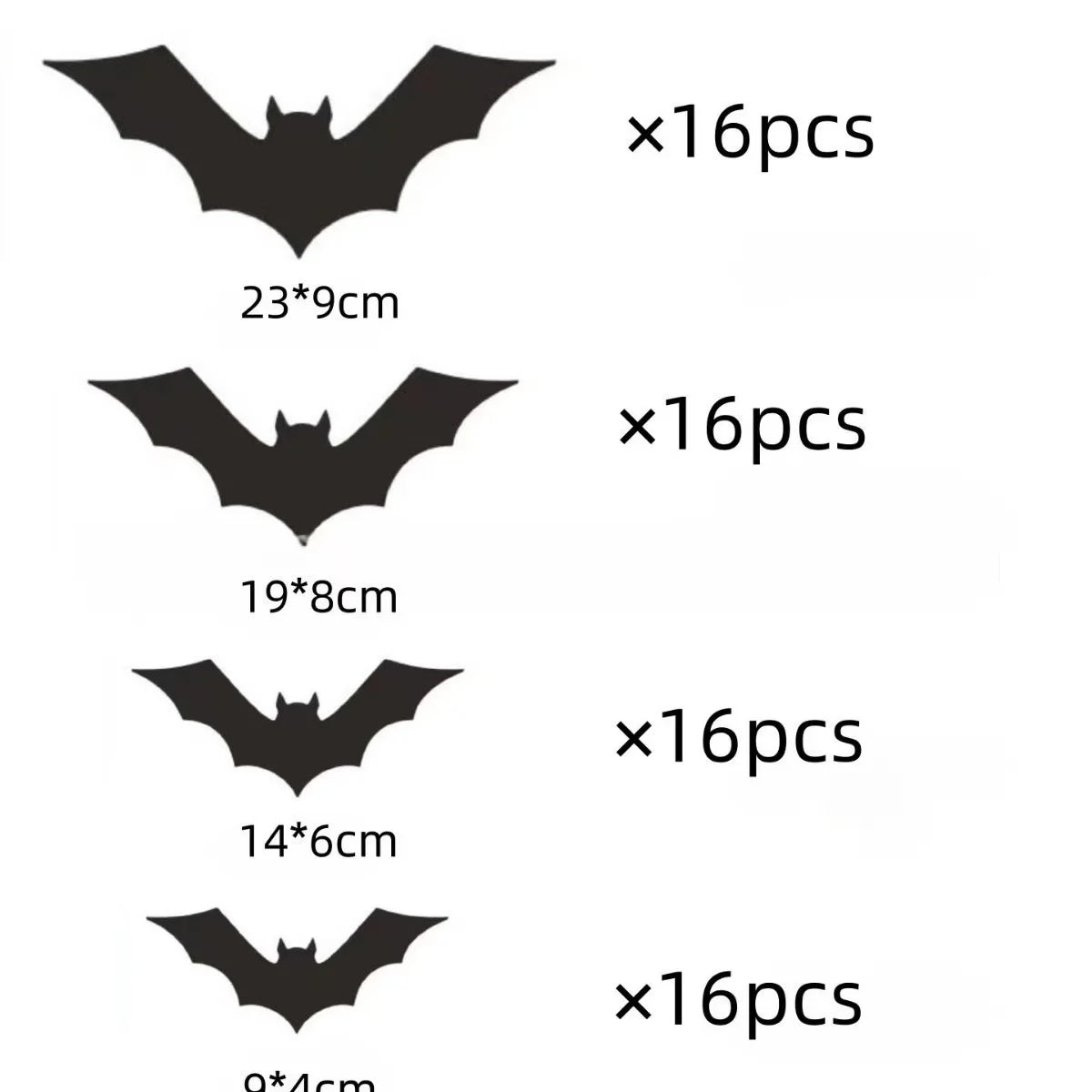 DIY Halloween Bat Decoration 3D PVC Bat Wall Sticker Black Bat Wallpaper Halloween Real Horror Prop