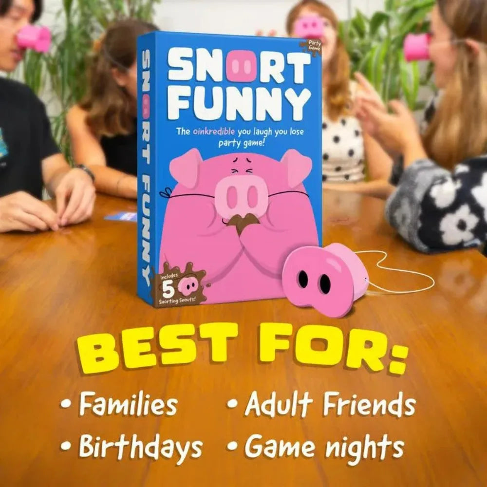 2026 Provide Fun Board Games with 5 Toy Pig Noses and Challenge Cards for Family and Friends To Play When Losing Party Games