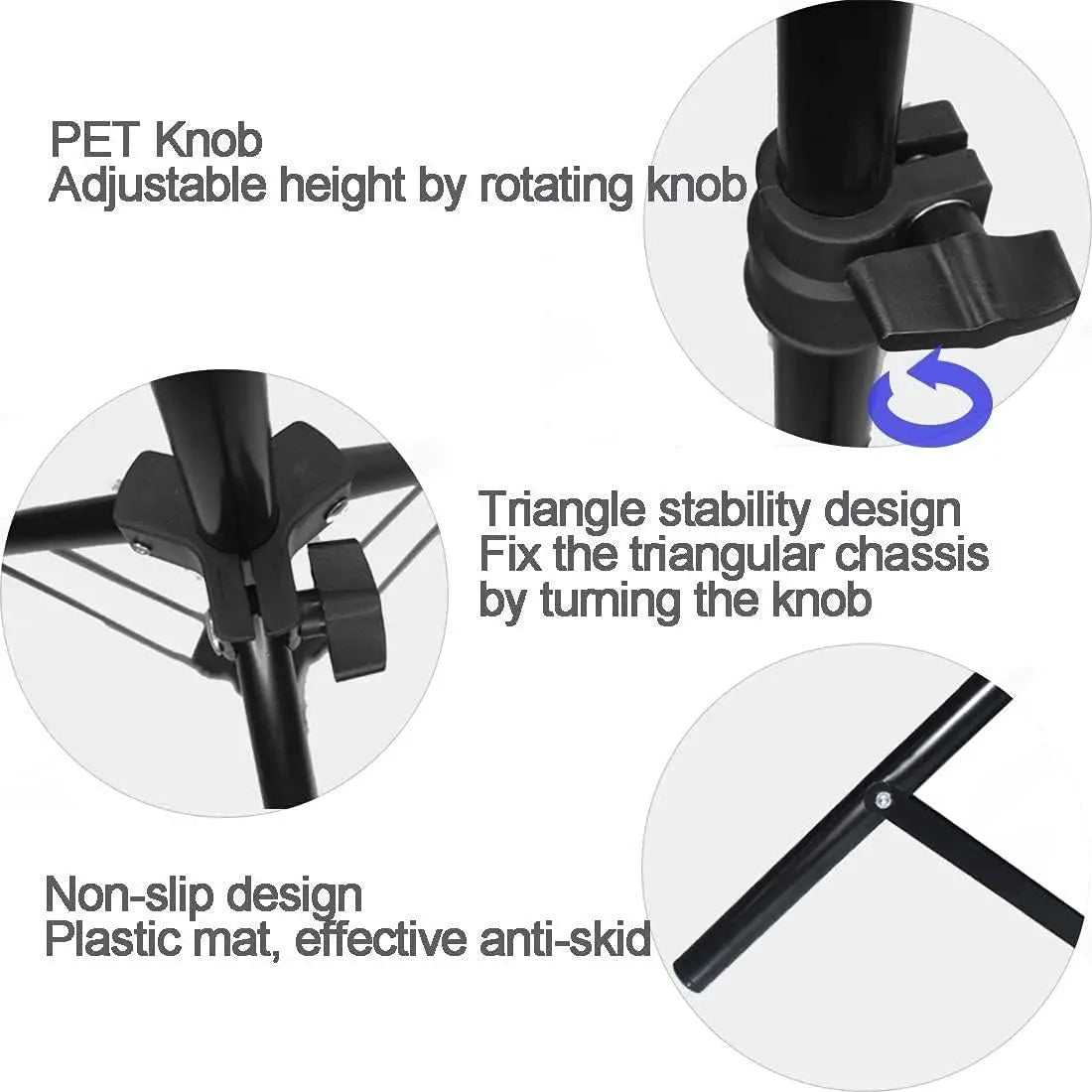 Xiaohui 50cm-160cm Universal Portable Bracket for HY300 Mini Projector Tripod Stand Mount Max Load-Bearing 3.3 Pounds