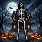 Scary Zombie Costume Cosplay Skeleton Skull Costume Suit Halloween Costume for Adult Carnival Party Dress Up