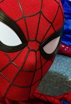 SpiderMan Brand New Day Adult Cosplay Mask with Magnetic Back Cover 3D Webbing Strips Resin Faceshell Cosplay Helmet