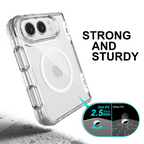 High Clear Magnetic Phone Case For iPhone Duo IPhone Duo 18 Ultra For Magsafe Wireless Charging Folding Bumper Hinge Cover