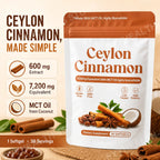 Ceylon Cinnamon Softgels 7200mg Equivalent,12:1 Concentrated Extract with MCT Oil,High Bioavailability, Daily Balance Support
