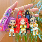 2026 K-pop Idol Group Keychain Rumi Mira Zoey Anime Figure Keyrings PVC Backpack Pendant Birthday Chiritmas Gift Party Favors 키링
