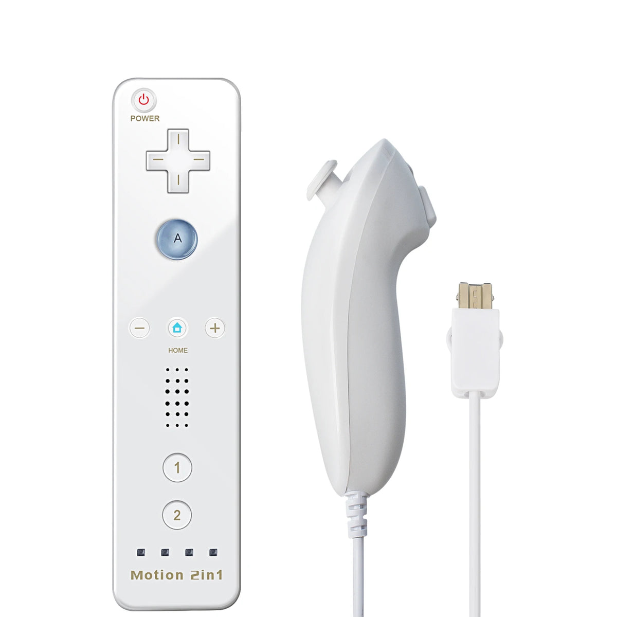 For Nintendo Wii/Will U Joystick 2in1 Wireless Remote Gamepad Controller Set Optional Motion Plus with Silicone Case Video Game