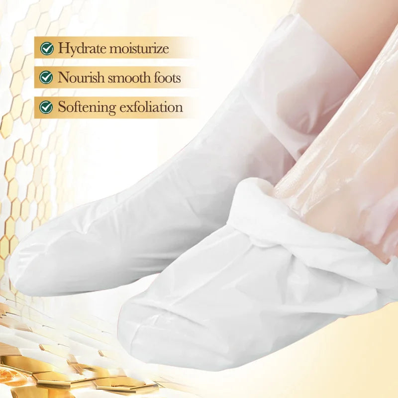 Vitamin E Foot Mask Manuka Honey Nourishing Long-lasting Moisturizing Hydrating Exfoliating Remove Dead Skin Foot Skin Care