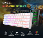 RK Royal Kludge RK61 2.4G Wireless Bluetooth Mechanical Keyboard Tri-mode 61 Keys RGB Backlit Mini Hot-swappable Gamer Keyboard
