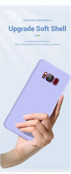 Liquid Silicone Soft Cases For Samsung Galaxy S8 S9 S10 S20 S21 FE S22 S23 Plus Fundas For Samsung Note 8 9 10 20 Plus Cover