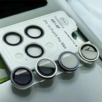 Quick Install Camera Lens Protector with Positioning Frame and Pry Tool, Compatible with iPhone 17/16/15/14/13/12 Pro Max