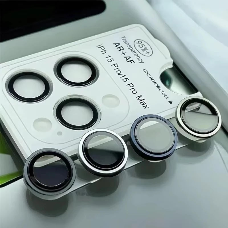 Quick Install Camera Lens Protector with Positioning Frame and Pry Tool, Compatible with iPhone 17/16/15/14/13/12 Pro Max