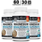 Magnesium Bisglycinate 400 Mg - 120 Vegetarian Capsules - Supports Muscle, Joint and Heart Health