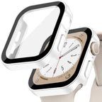 Tempered Glass+Cover For Apple Watch 11 10 9 8 7 46mm 42mm PC Bumper Screen Protector Case iWatch Series 7 6 5 4 SE3 44 40 45mm